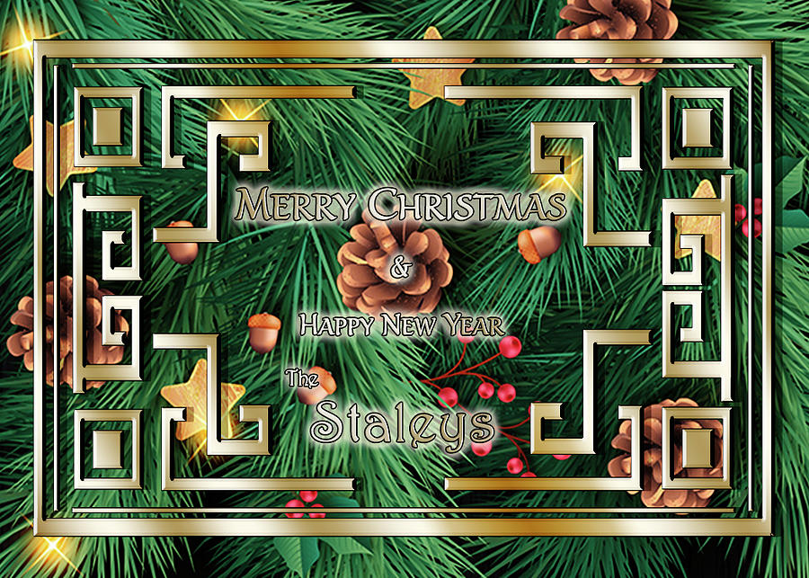 Christmas Card Example Digital Art by Chuck Staley
