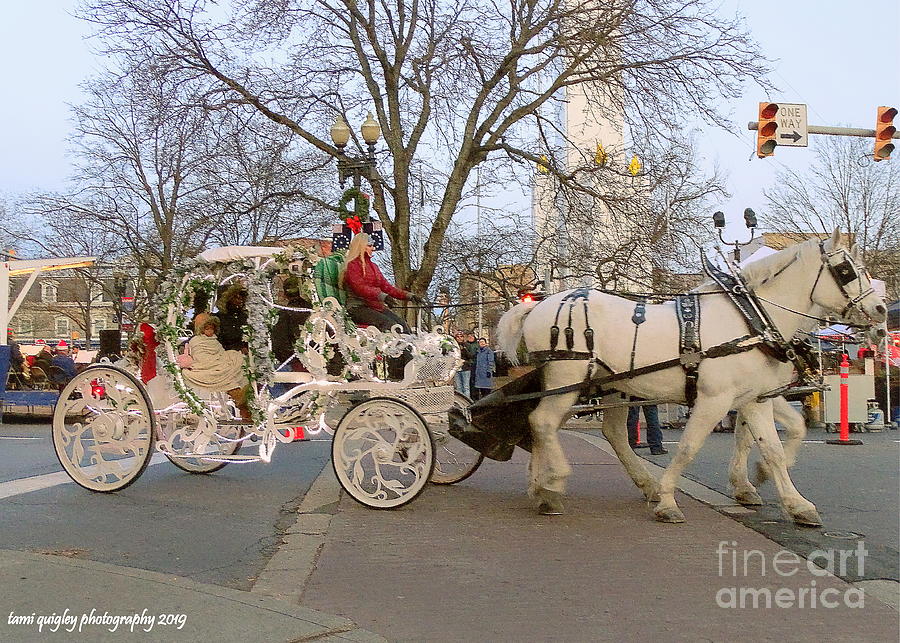 Christmas Carriage In Centre Square Photograph by Tami Quigley