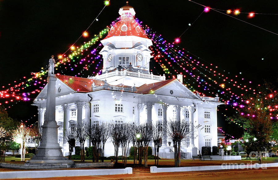 Christmas Courthouse Photograph by Rick Lipscomb
