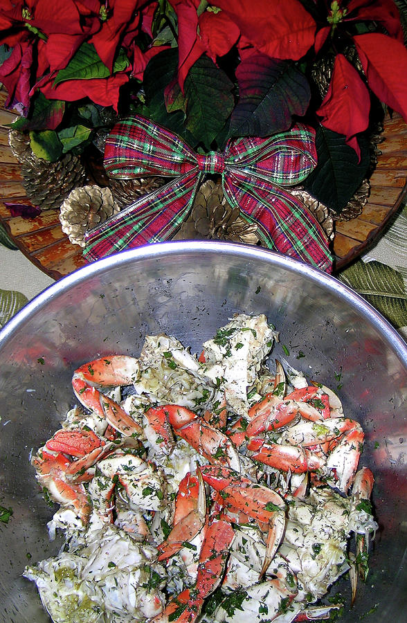 Christmas Cracked Crab Photograph by James Temple