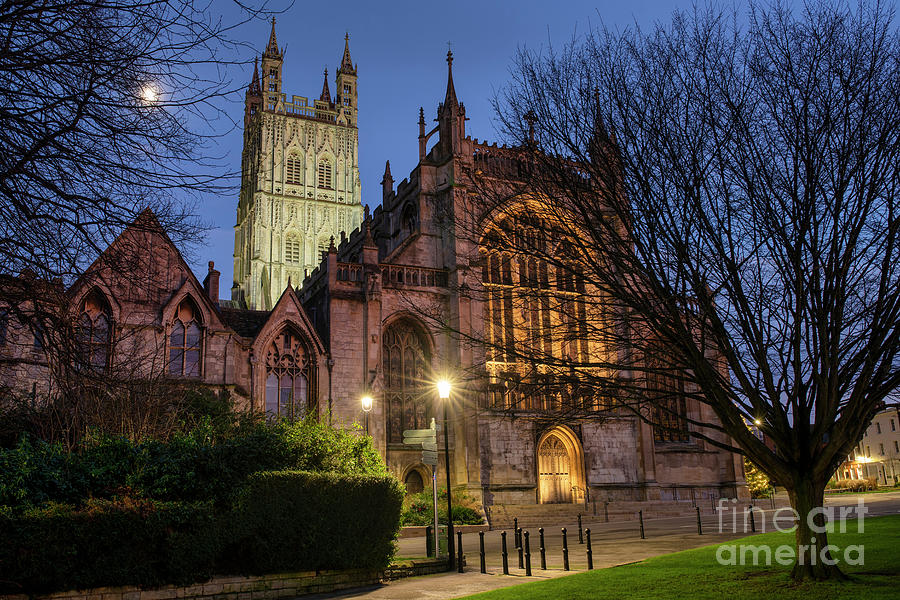 Christmas Day Evening at Gloucester Cathedral  Photograph by Tim Gainey