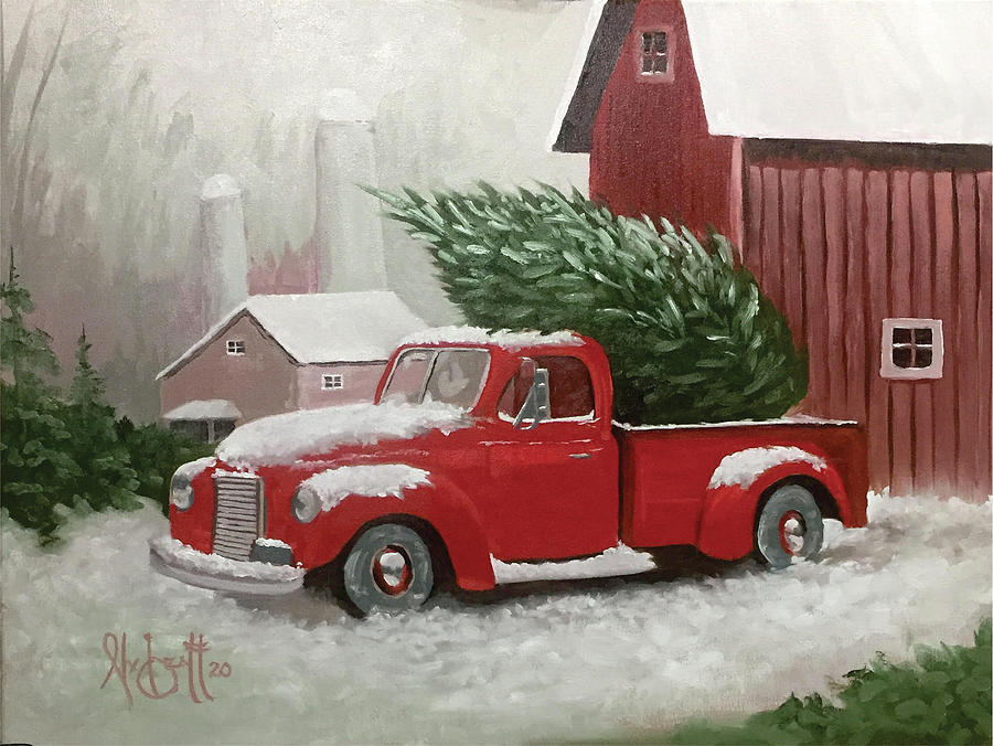 Christmas Delivery Painting by Alex Izatt