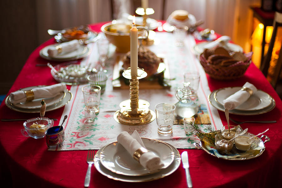 Christmas dinner Photograph by Elizabeth Livermore