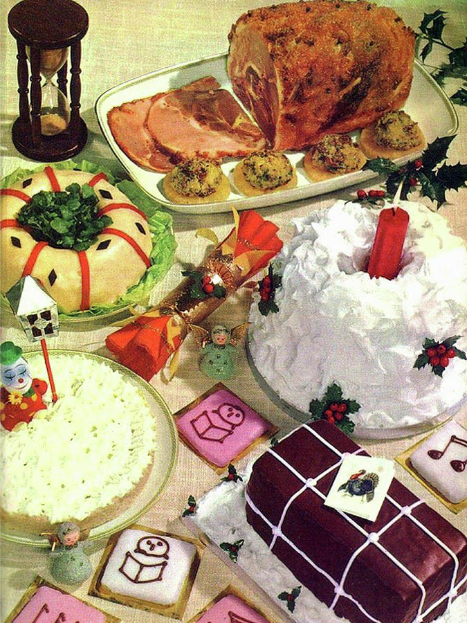 Vintage Digital Art - Christmas Dinner by Long Shot