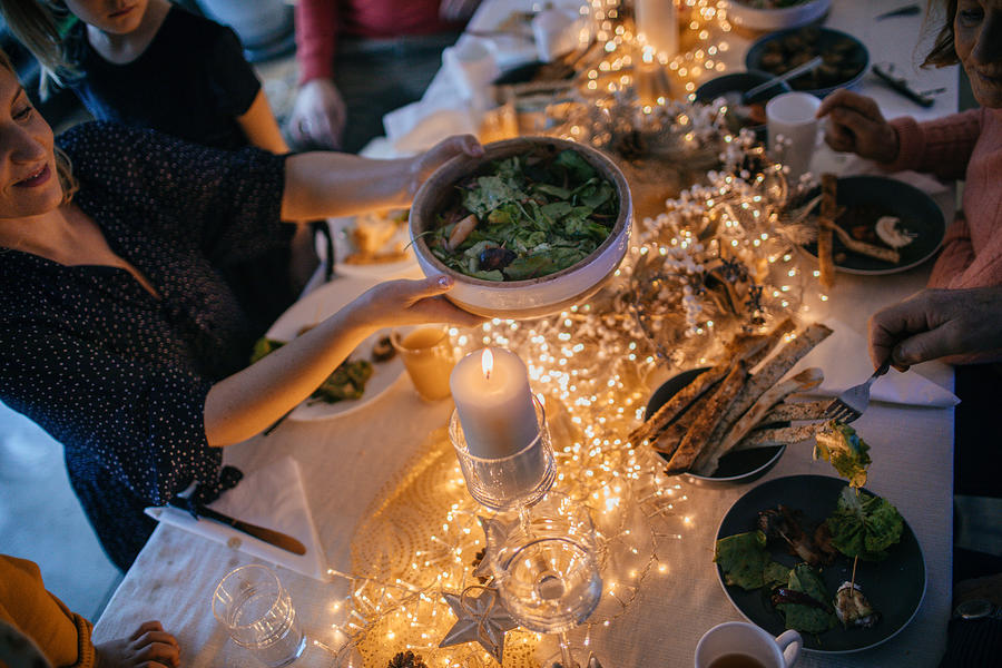 Christmas dinning table setting Photograph by AleksandarNakic