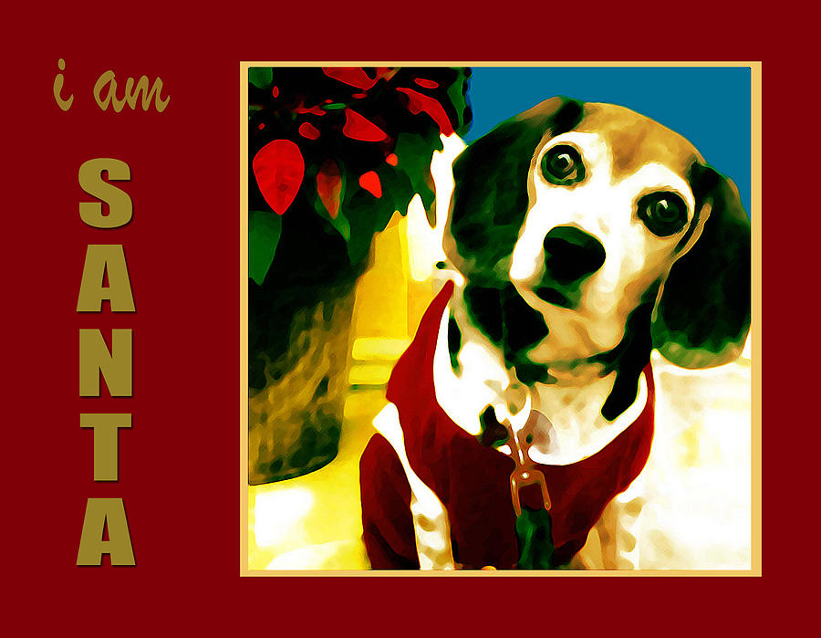 Arts Digital Art -  Christmas Doggie Art 2 by Miss Pet Sitter