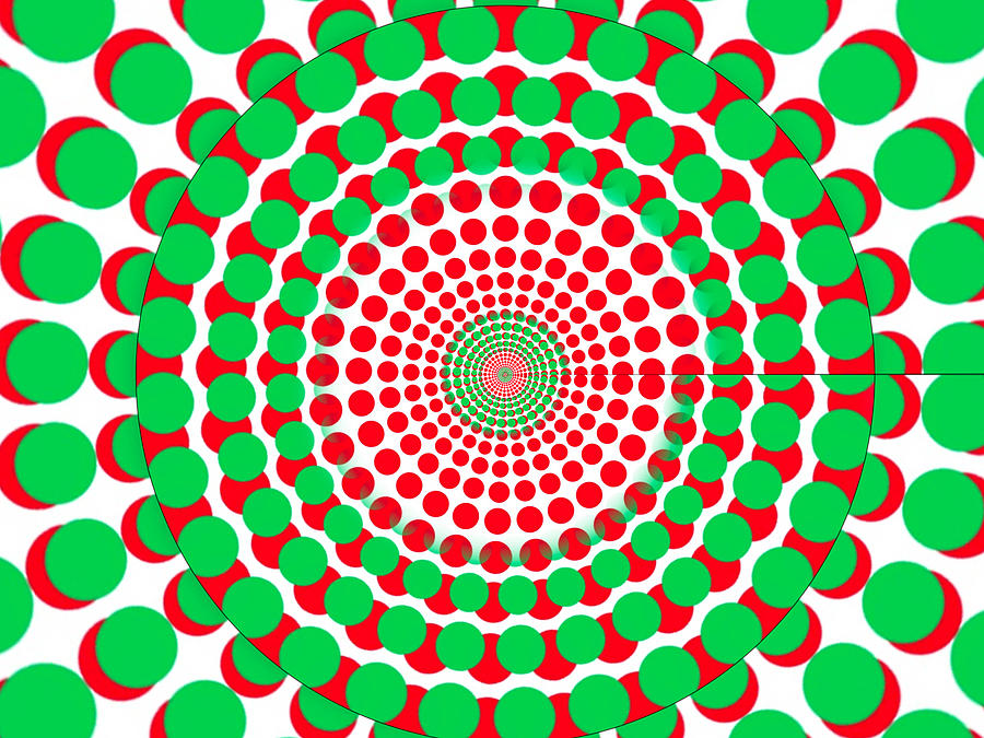 Christmas Dots Spiral 1 Digital Art by Eileen Backman
