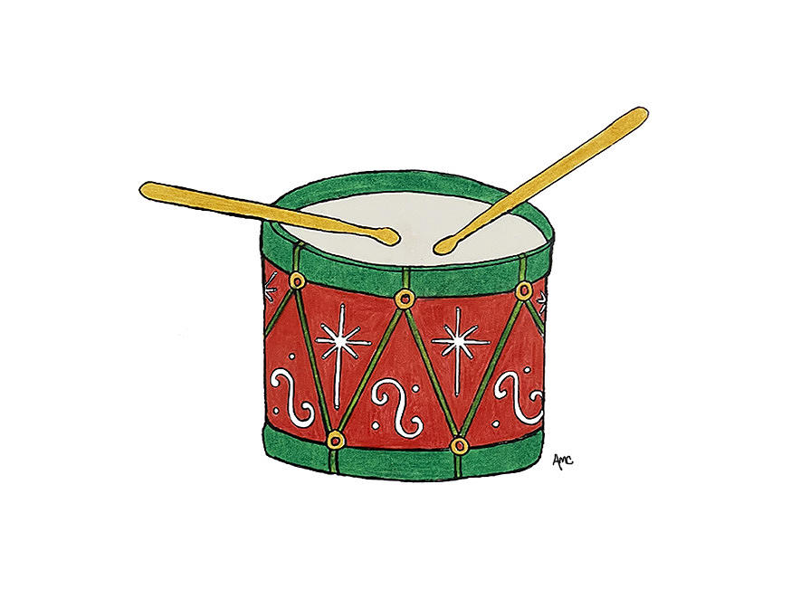 christmas drum clip art