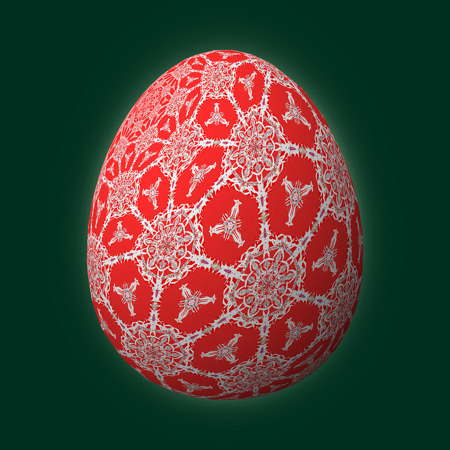 Christmas Egg Digital Art by Eileen Backman