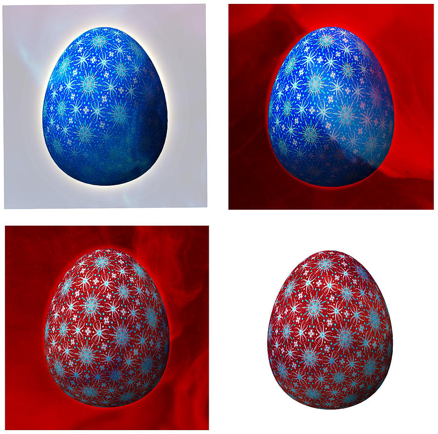 Christmas Egg Pop Art 4 Digital Art by Eileen Backman