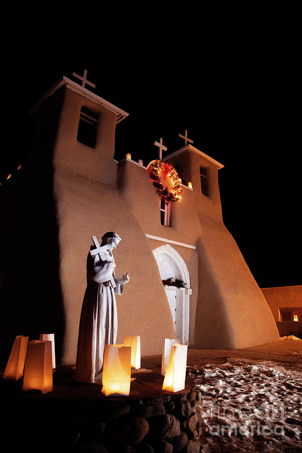 Christmas Eve at the St Francis de Asis Church Photograph by Elijah Rael