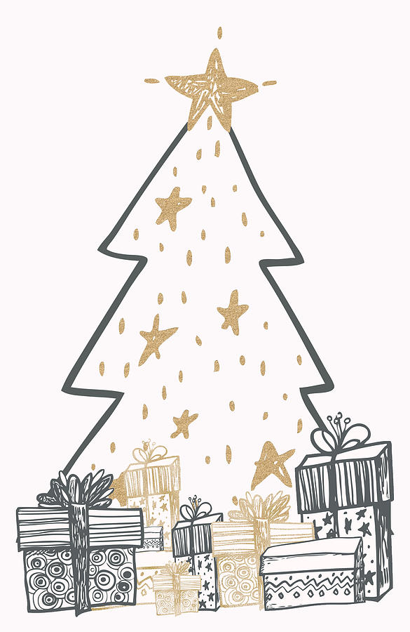 Christmas Digital Art - Christmas Eve Greeting Card by Ink Well
