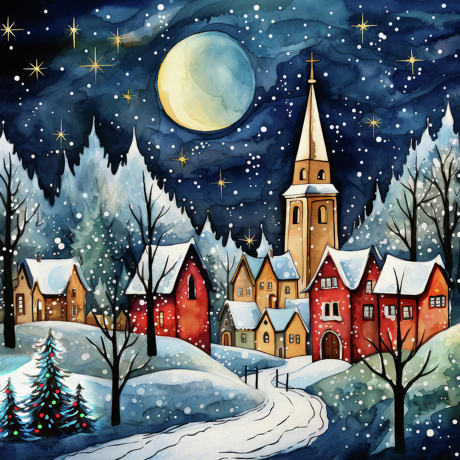 Christmas Eve Digital Art by Peggy Collins
