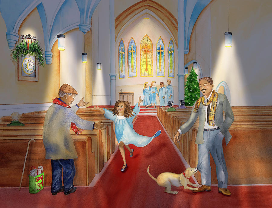 Christmas Eve Painting by Phyllis London