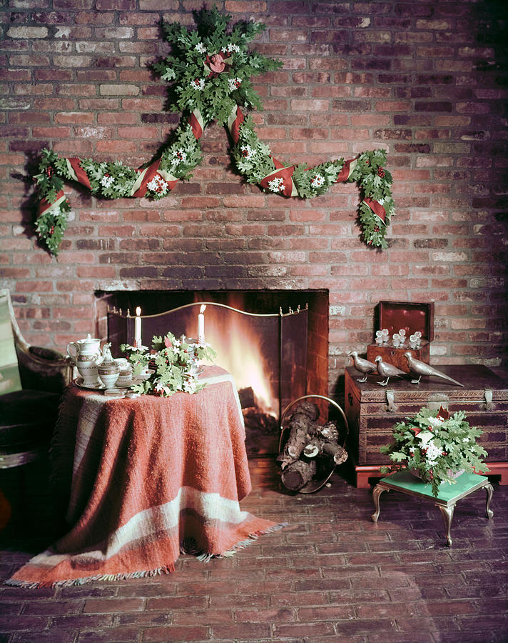 Christmas Evening Coffee Service Photograph by Horst P Horst