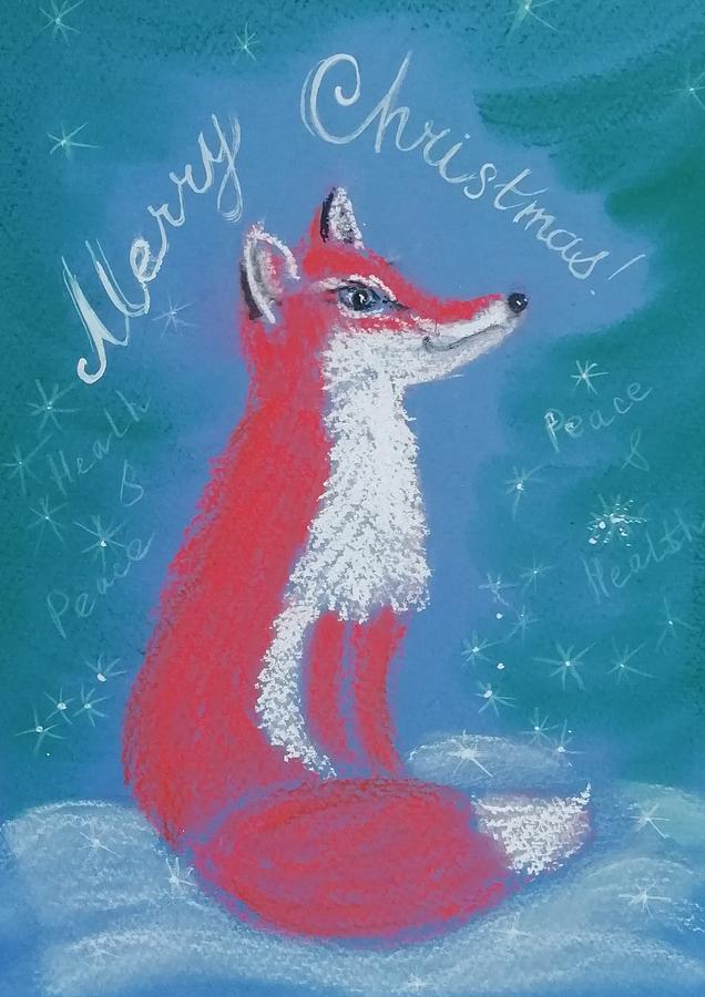 Christmas fox Painting by Nadezhda Bliudenova - Pixels