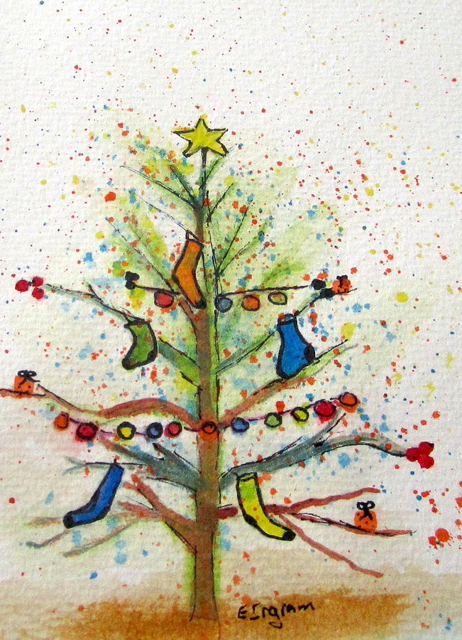 Christmas Fun Painting by Elvira Ingram