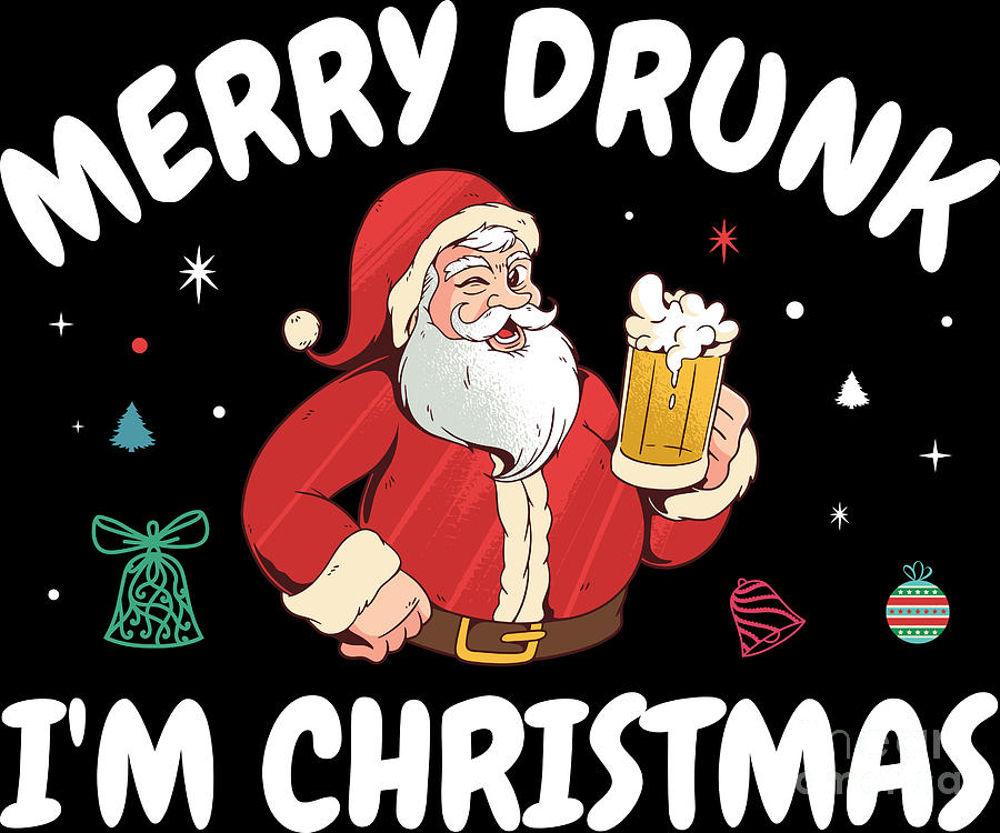 drunk christmas santa