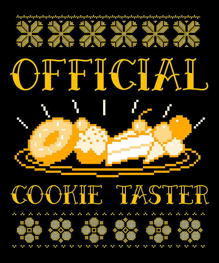 Christmas Gifts - Official Cookie Taster Digital Art by Caterina Christakos