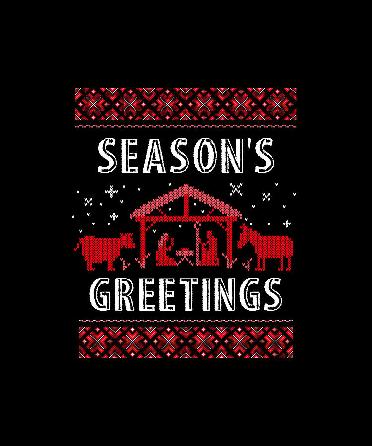 Christmas Gifts - Seasons Greetings Digital Art by Caterina Christakos