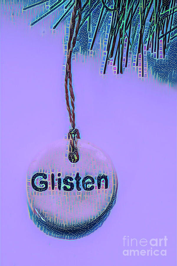 Christmas Glisten in Purple Digital Art by Susan Vineyard