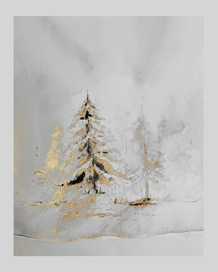 Christmas Gold Mixed Media by Colleen Taylor