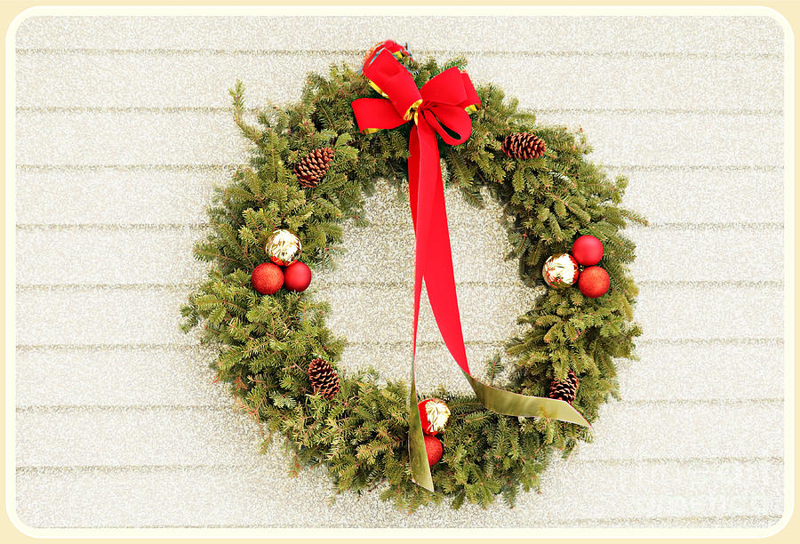 Christmas Holiday Wreath Photograph
