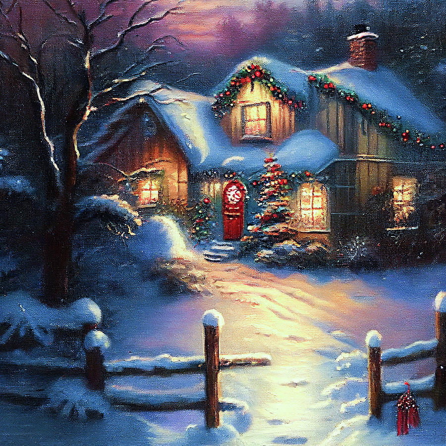 Christmas House Digital Art by Billy Bateman - Fine Art America