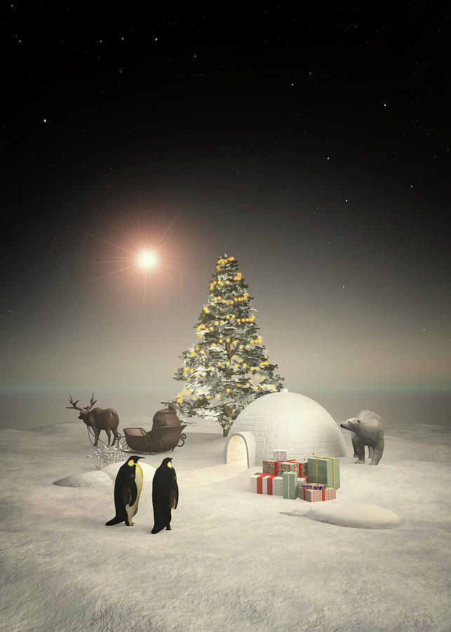 Christmas impossible scenes Digital Art by Jan Keteleer