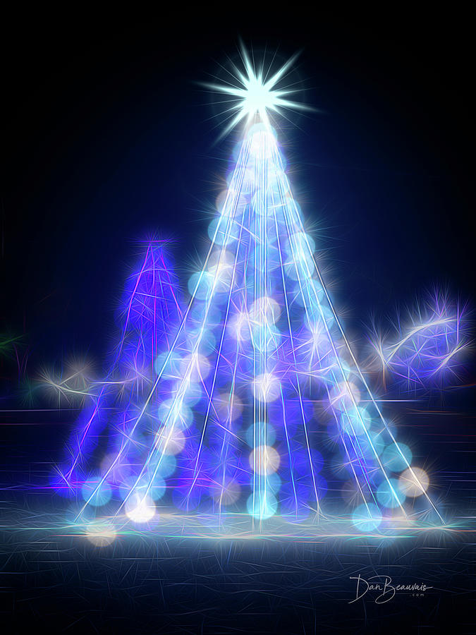 Christmas In Blues #7825 Photograph