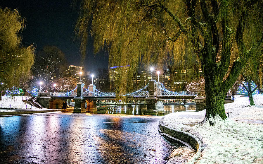 Christmas in Boston Commons Photograph by Nate Hovee Fine Art America