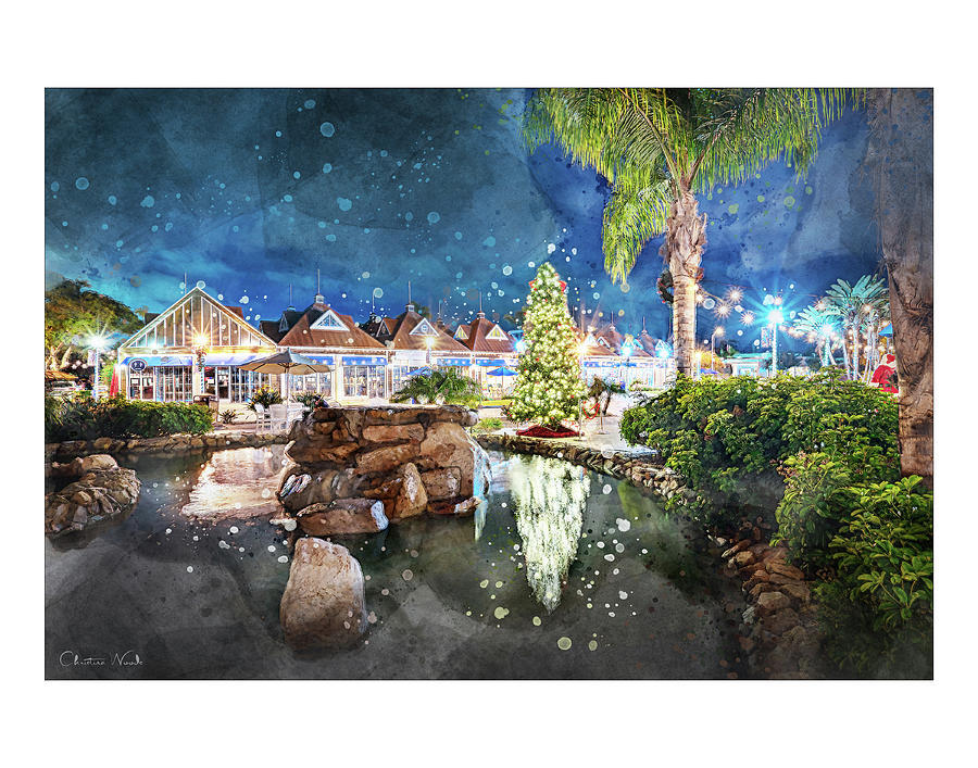 Christmas in Coronado 1 Digital Art by Christina Woods - Fine Art America