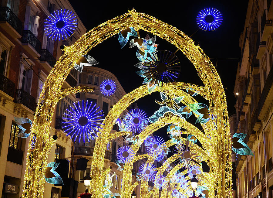 Christmas in Malaga, Calle Larios - 01 Photograph by AM FineArtPrints