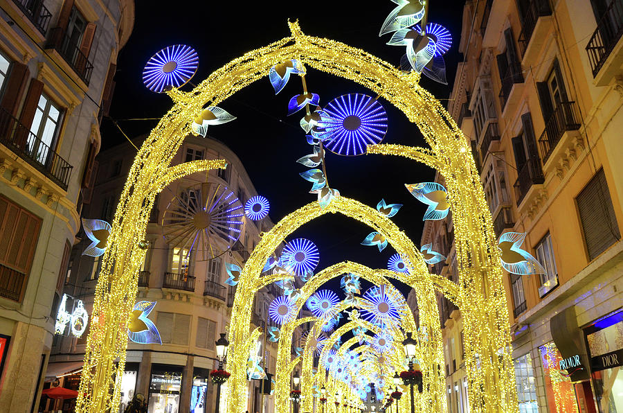 Christmas in Malaga, Calle Larios - 04 Photograph by AM FineArtPrints
