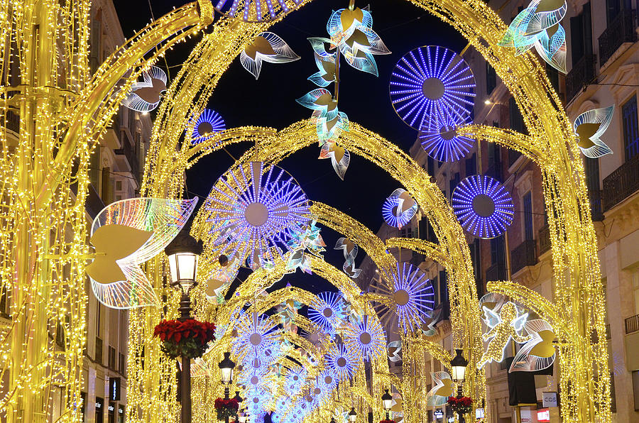 Christmas in Malaga, Calle Larios - 09 Photograph by AM FineArtPrints