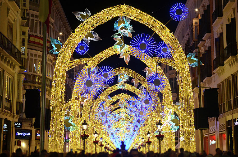 Christmas in Malaga, Calle Larios - 10 Photograph by AM FineArtPrints