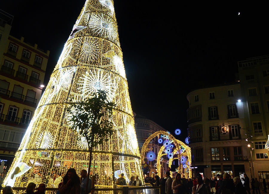 Christmas in Malaga, Calle Larios - 11 Photograph by AM FineArtPrints
