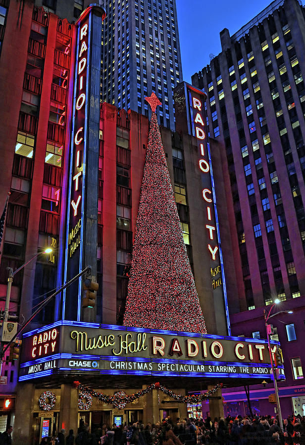 Christmas in the City #21 - Radio City Music Hall Photograph by Allen Beatty