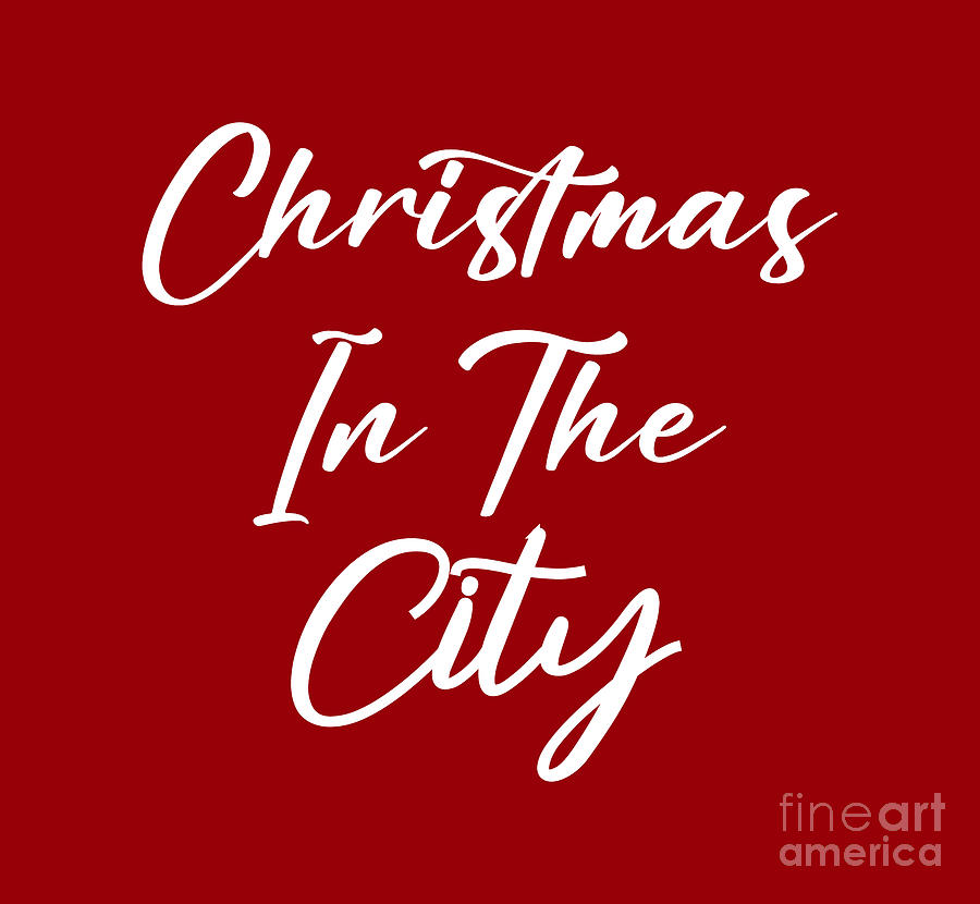 Christmas In The City, Womens Christmas Sweaters, Mens Christmas Sweaters, Christmas Shirts Women Digital Art by David Millenheft