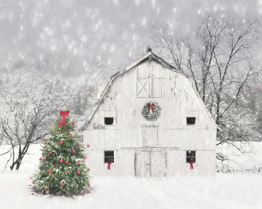 Christmas Mixed Media - Christmas in the Country 2 by Lori Deiter