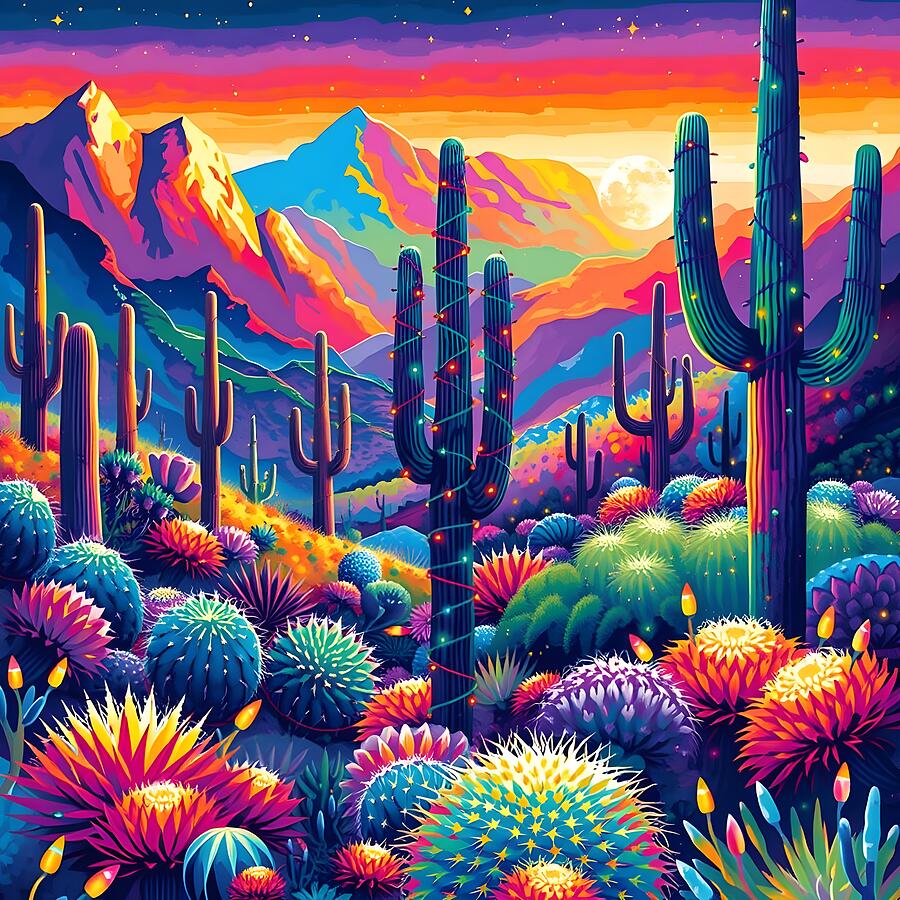 Christmas in the Desert Digital Art by Stephanie Fischer Christmas in the Desert Digital Art by Stephanie Fischer