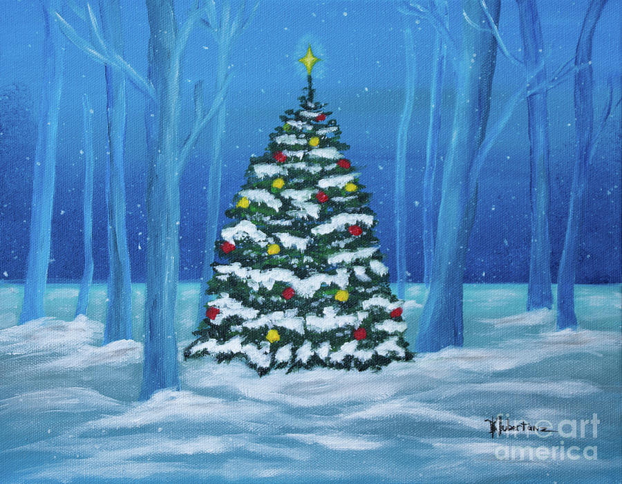 Christmas in the Woods Painting by Deborah Klubertanz - Fine Art America