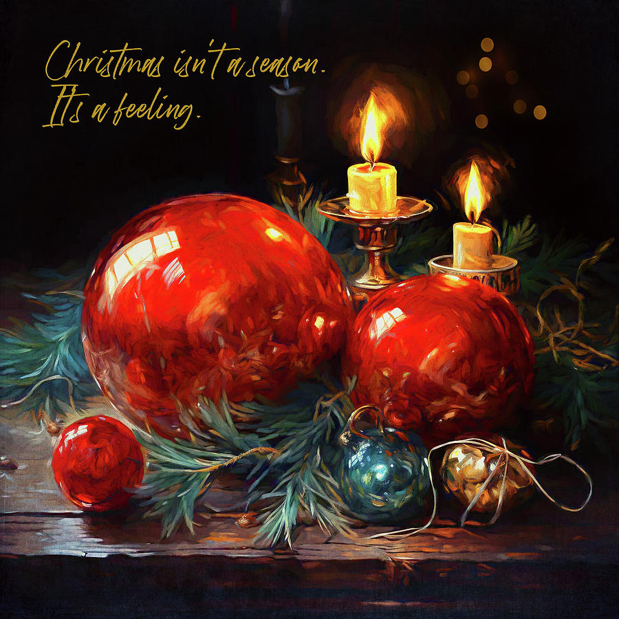 Christmas Is A Feeling Digital Art by Maria Angelica Maira