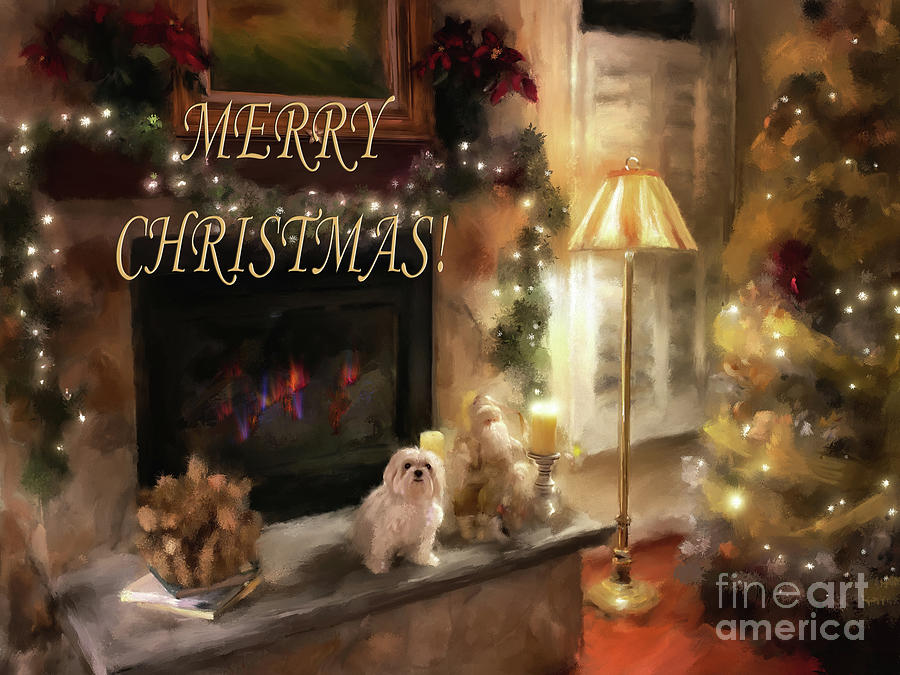 Christmas Is Coming Greeting Card Digital Art by Lois Bryan