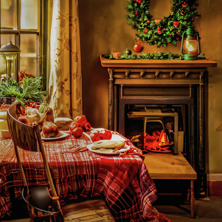 Christmas Kitchen Digital Art by Cordia Murphy