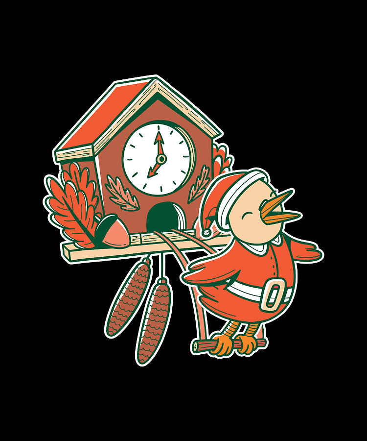 Christmas Kuku Clock Digital Art by Christian Werner