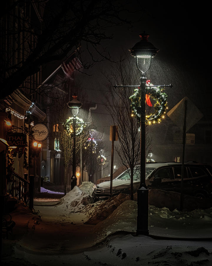 Christmas Lamppost Photograph by Rod Best