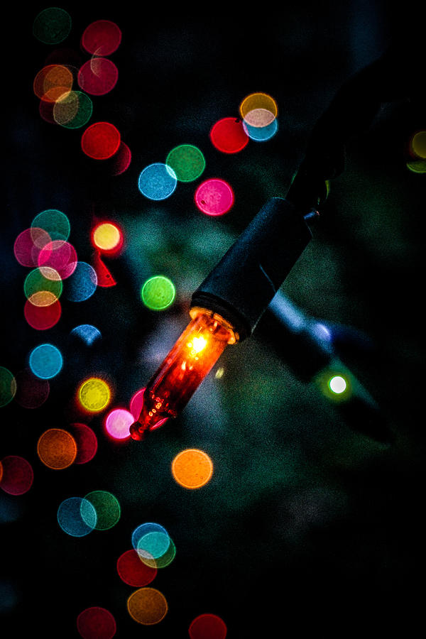 Christmas Light Bokeh Photograph by W Craig Photography