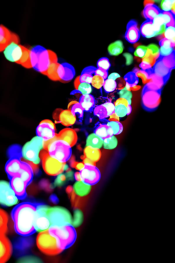 Christmas Lights Abstract Photograph by Rich S