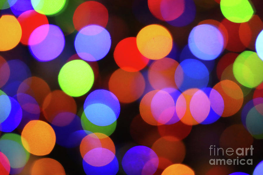 Christmas Lights Background 2886 Photograph by Jack Schultz